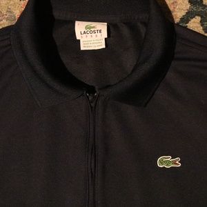 Black Lacoste Men's Sport UltraDry Zip-Up